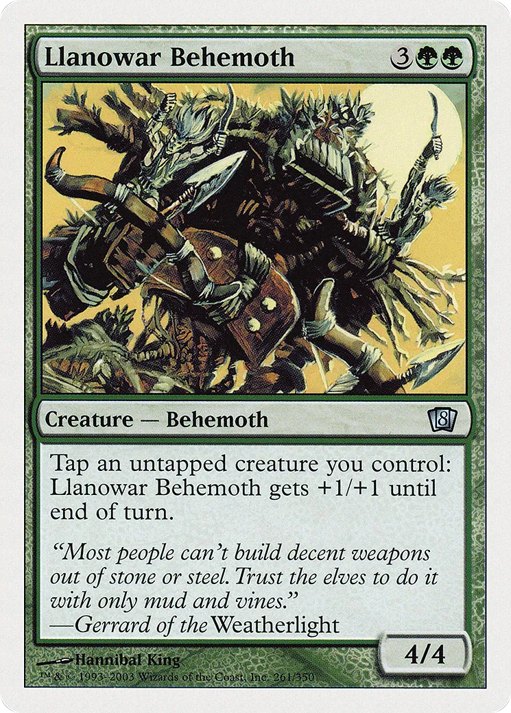 Llanowar Behemoth — Eighth Edition — Magic: The Gathering