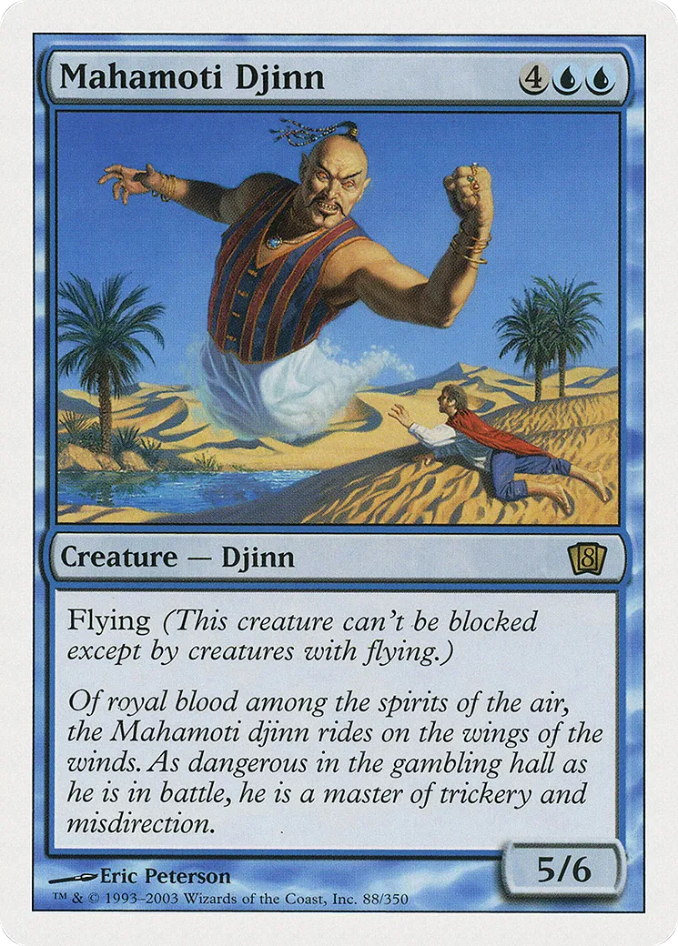 Mahamoti Djinn — Eighth Edition — Magic: The Gathering
