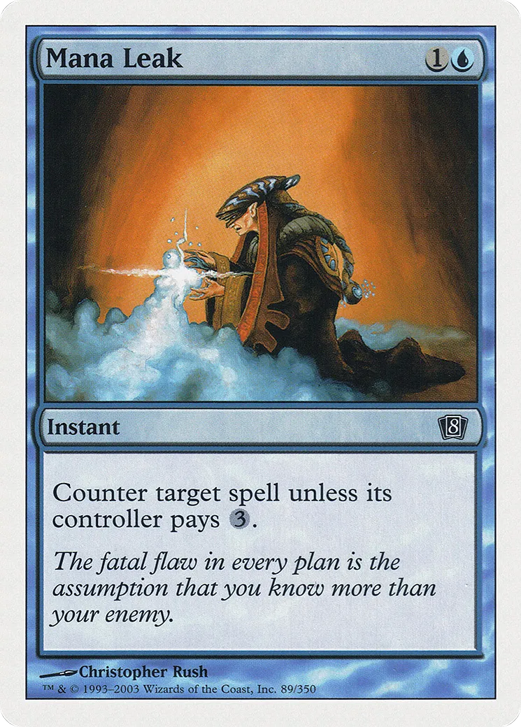 Mana Leak — Eighth Edition — Magic: The Gathering