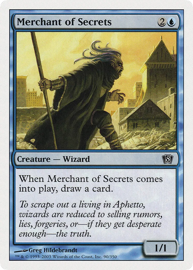 Merchant of Secrets — Eighth Edition — Magic: The Gathering