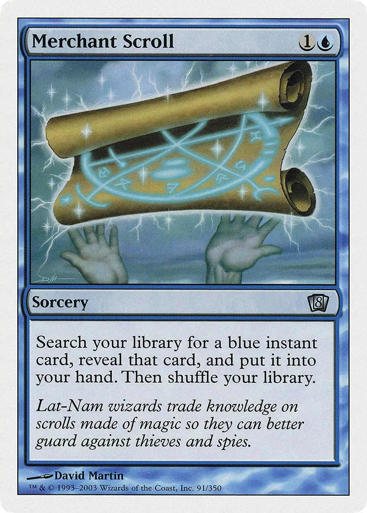 Merchant Scroll — Eighth Edition — Magic: The Gathering