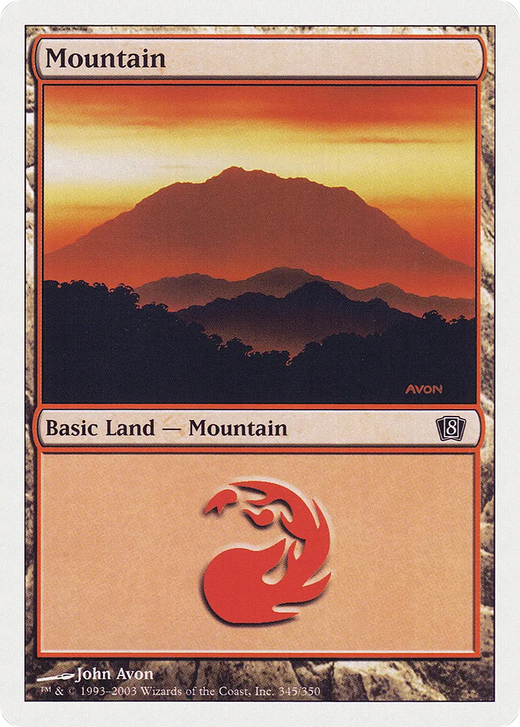 Mountain — Eighth Edition — Magic: The Gathering