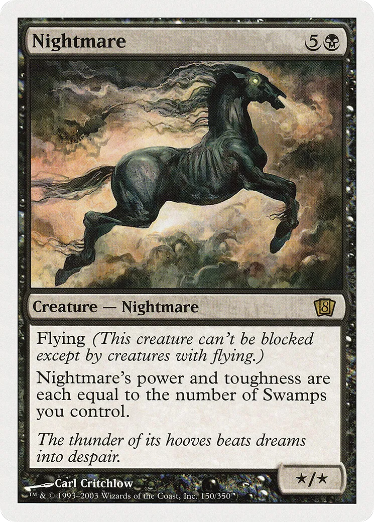 Cheval de cauchemar — Eighth Edition — Magic: The Gathering