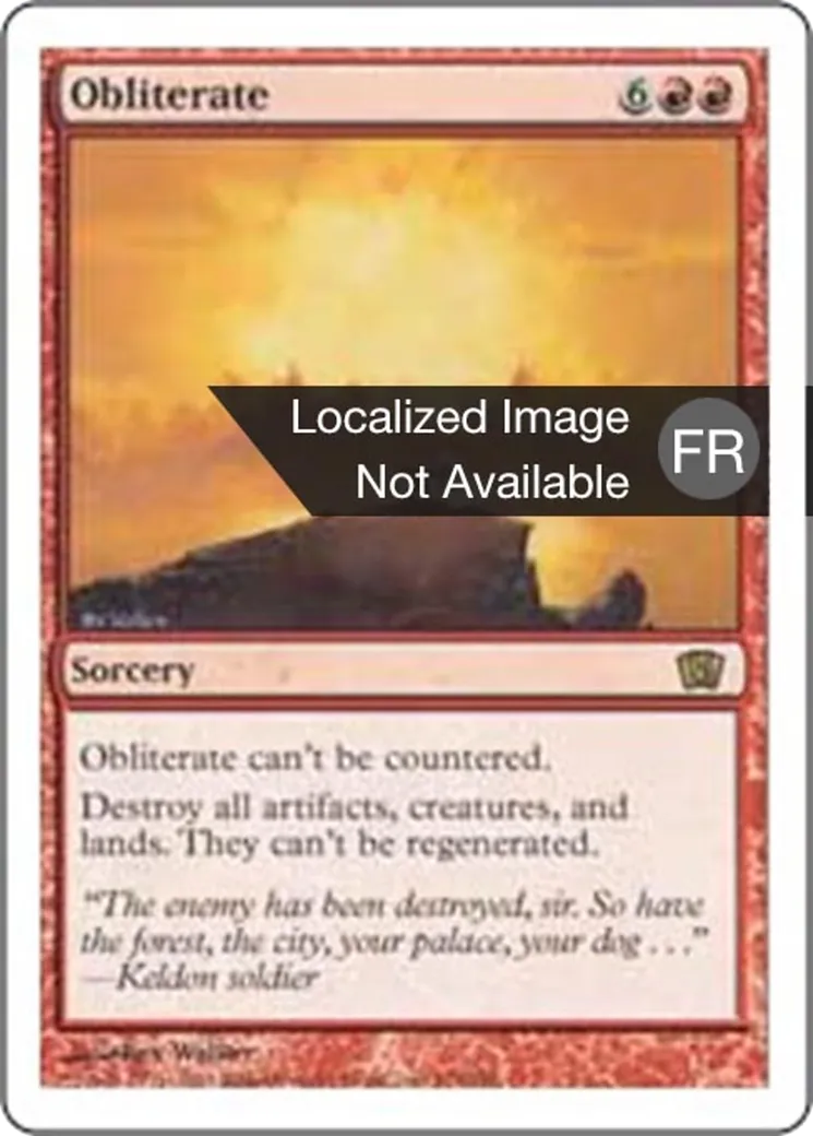 Oblitération — Eighth Edition — Magic: The Gathering