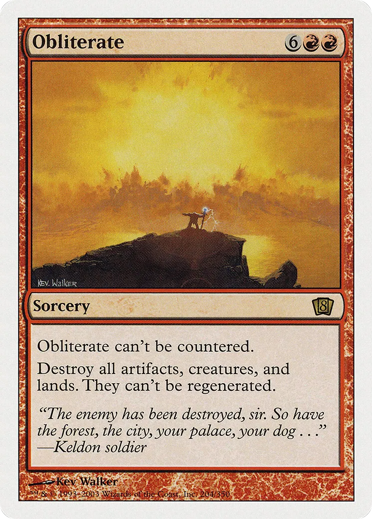 Obliterate — Eighth Edition — Magic: The Gathering
