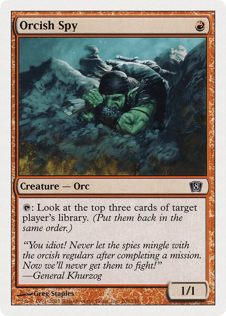 Orcish Spy — Eighth Edition — Magic: The Gathering