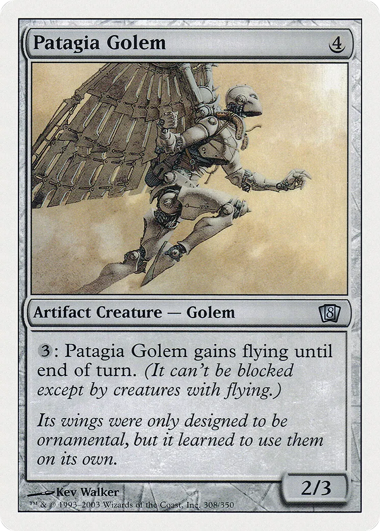 Patagia Golem — Eighth Edition — Magic: The Gathering