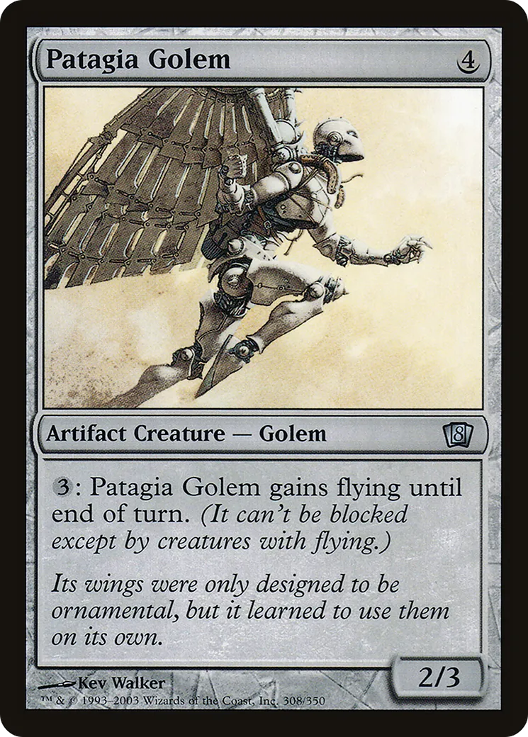 Golem à patagia — Eighth Edition — Magic: The Gathering
