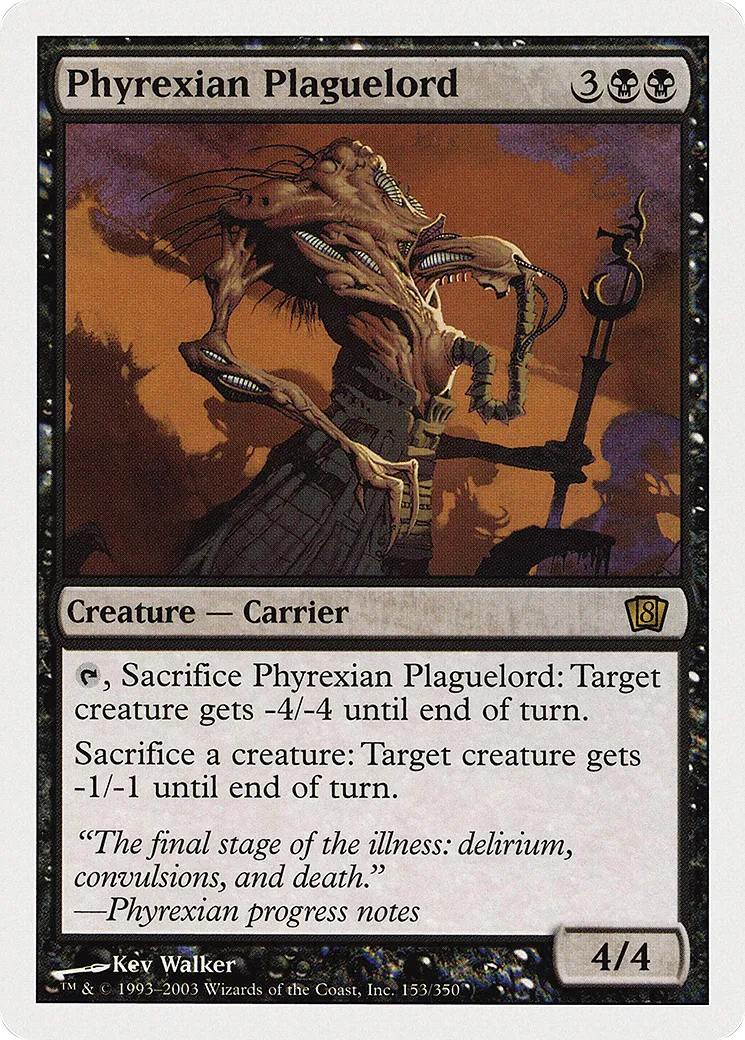 Seigneur de la peste phyrexian — Eighth Edition — Magic: The Gathering