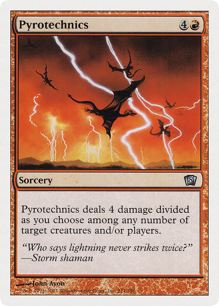 Pyrotechnie — Eighth Edition — Magic: The Gathering