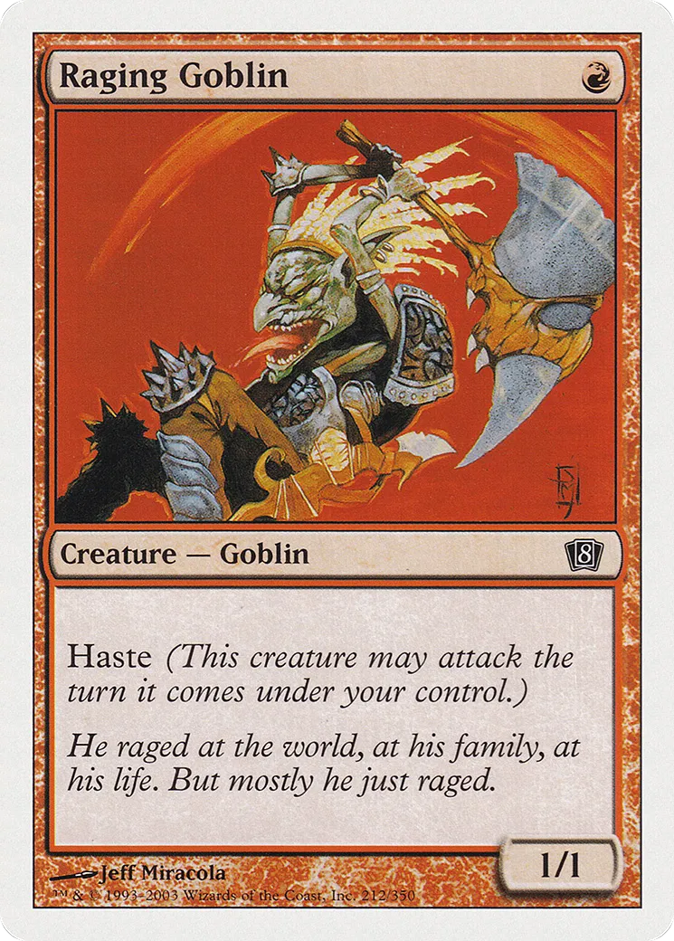 Raging Goblin — Eighth Edition — Magic: The Gathering