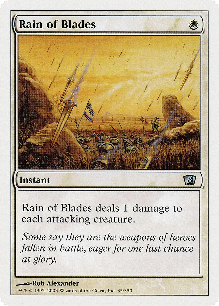 Rain of Blades — Eighth Edition — Magic: The Gathering