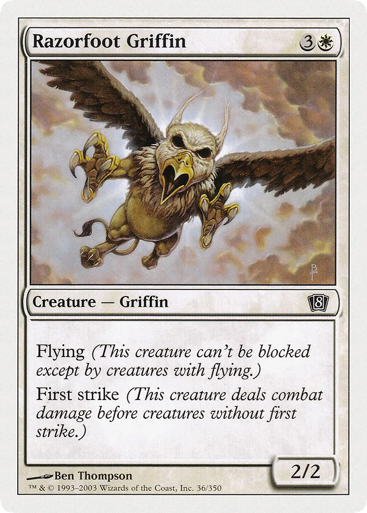 Razorfoot Griffin — Eighth Edition — Magic: The Gathering