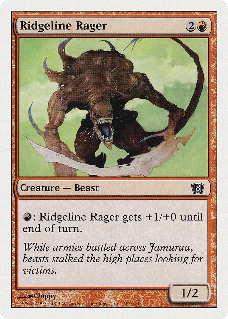 Ridgeline Rager — Eighth Edition — Magic: The Gathering