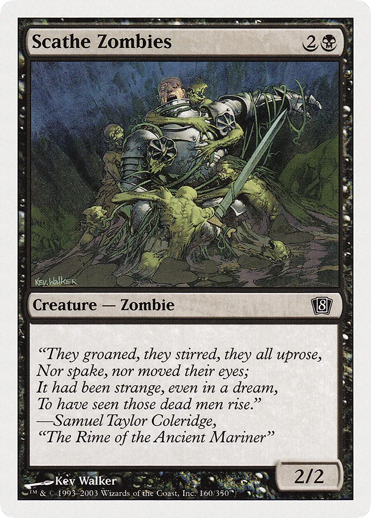 Scathe Zombies — Eighth Edition — Magic: The Gathering