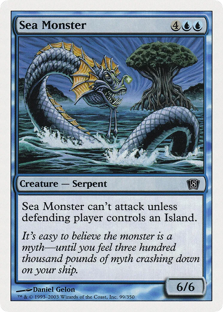 Sea Monster — Eighth Edition — Magic: The Gathering