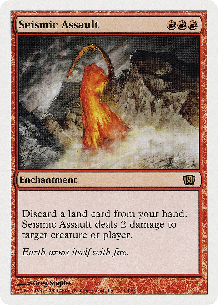 Seismic Assault — Eighth Edition — Magic: The Gathering