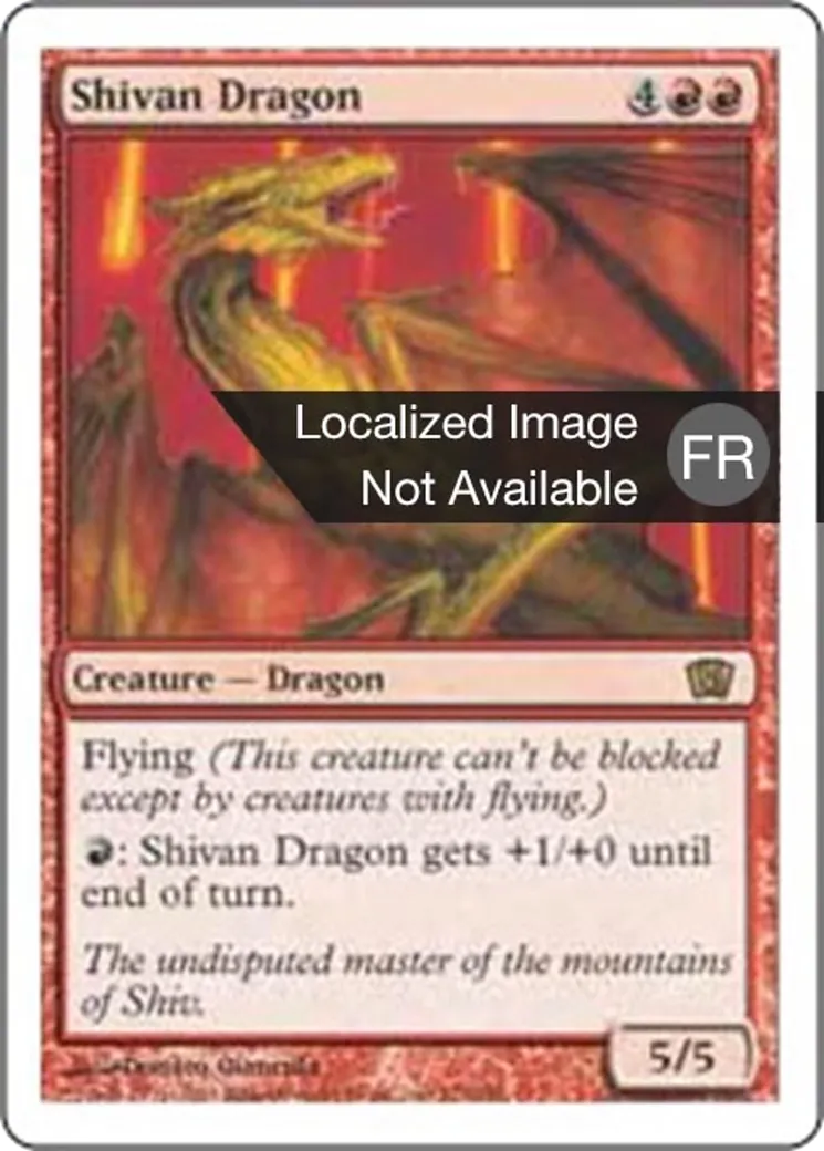 Dragon shivân — Eighth Edition — Magic: The Gathering