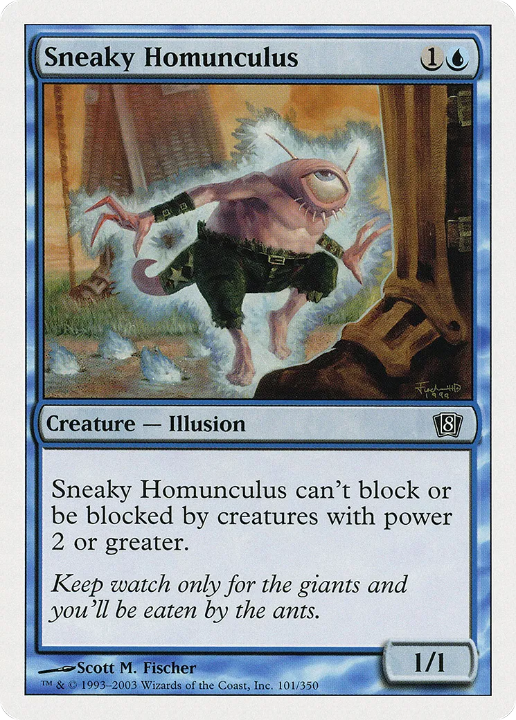Sneaky Homunculus — Eighth Edition — Magic: The Gathering