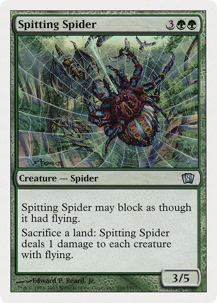 Spitting Spider — Eighth Edition — Magic: The Gathering