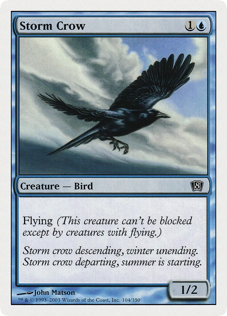 Storm Crow — Eighth Edition — Magic: The Gathering