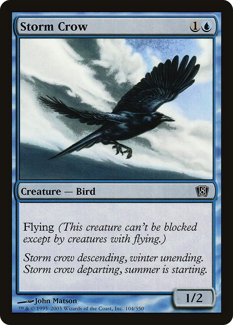 Storm Crow — Eighth Edition — Magic: The Gathering