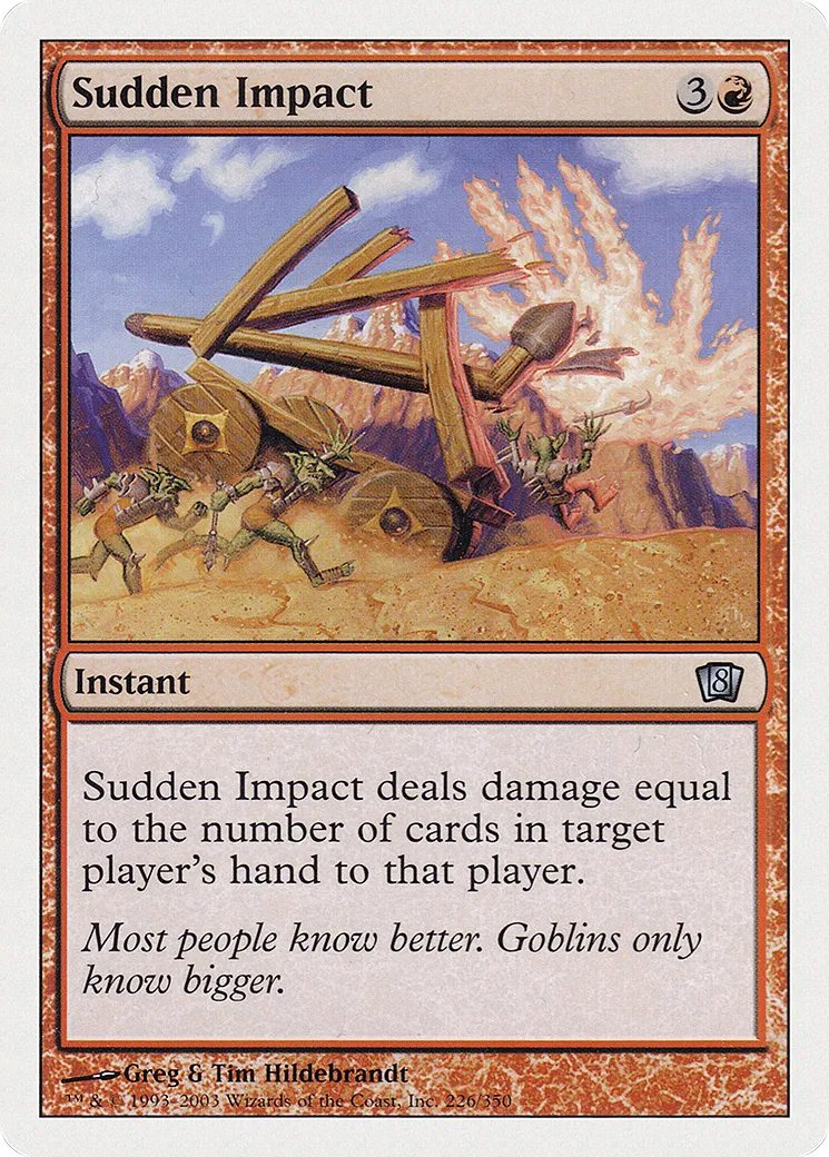Choc soudain — Eighth Edition — Magic: The Gathering