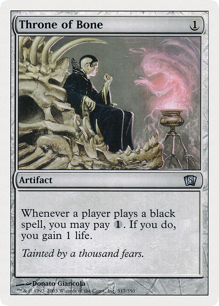 Trône d'os — Eighth Edition — Magic: The Gathering
