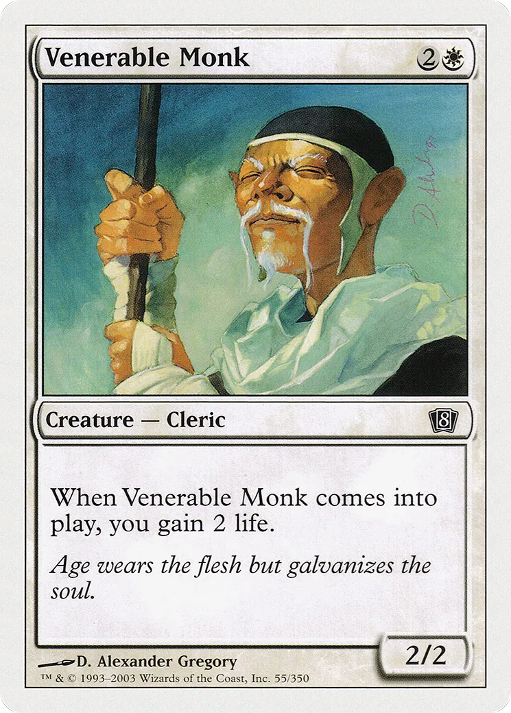 Moine vénérable — Eighth Edition — Magic: The Gathering