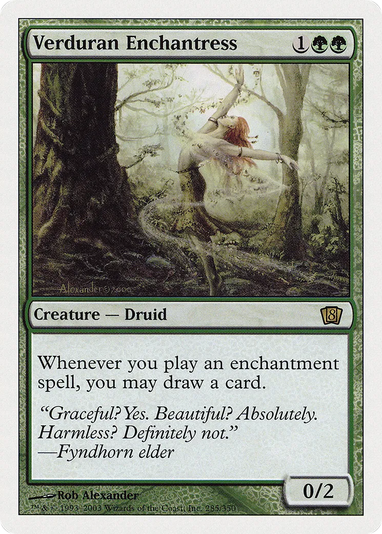 Enchanteresse verduralde — Eighth Edition — Magic: The Gathering