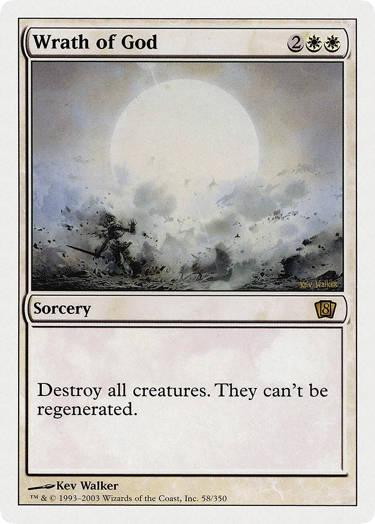 Wrath of God — Eighth Edition — Magic: The Gathering