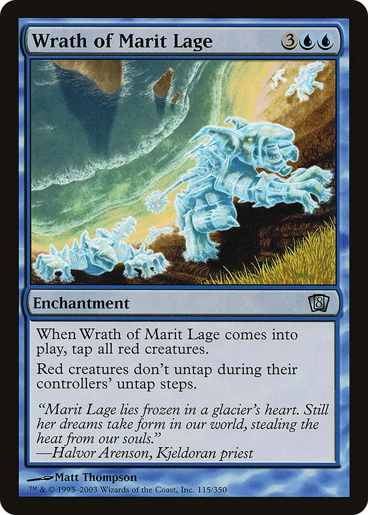 Colère de Marit Lage — Eighth Edition — Magic: The Gathering