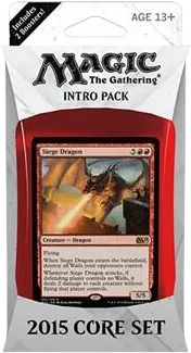 2015 Core Set Intro Pack Flames of the Dragon — Magic 2015 — Magic: The Gathering