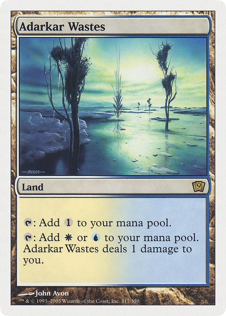 Adarkar Wastes — Ninth Edition — Magic: The Gathering