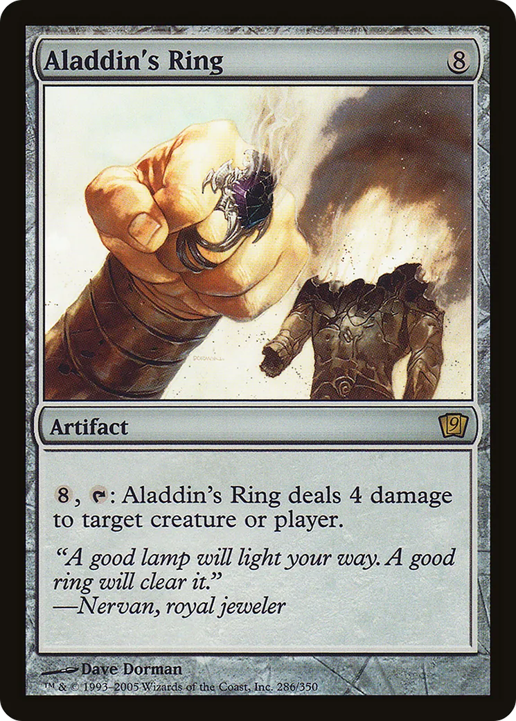 Aladdin's Ring — Ninth Edition — Magic: The Gathering
