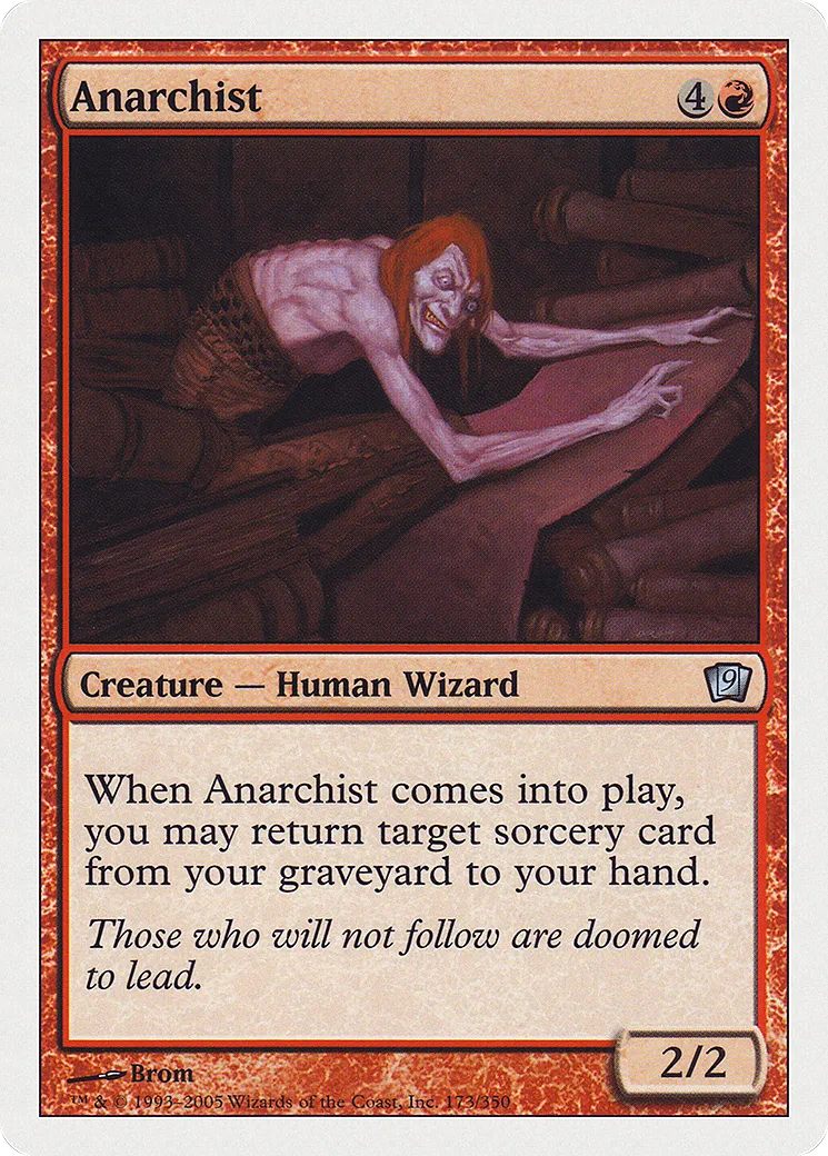 Anarchist — Ninth Edition — Magic: The Gathering