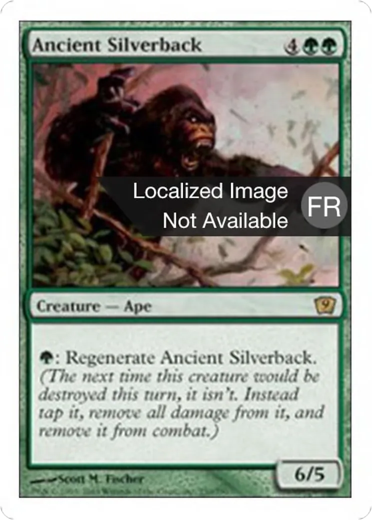 Vieux gorille à dos argenté — Ninth Edition — Magic: The Gathering