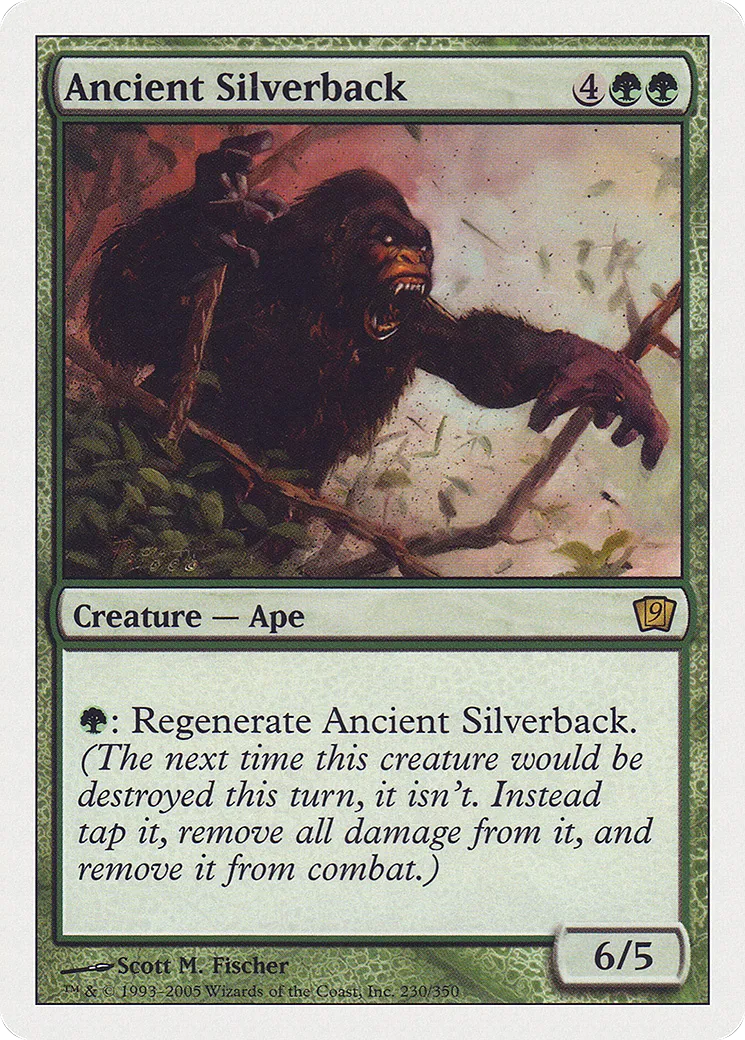 Vieux gorille à dos argenté — Ninth Edition — Magic: The Gathering