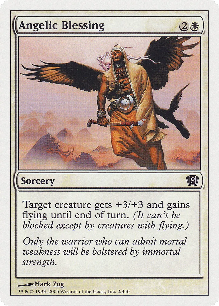 Angelic Blessing from Ninth Edition - Magic: The Gathering