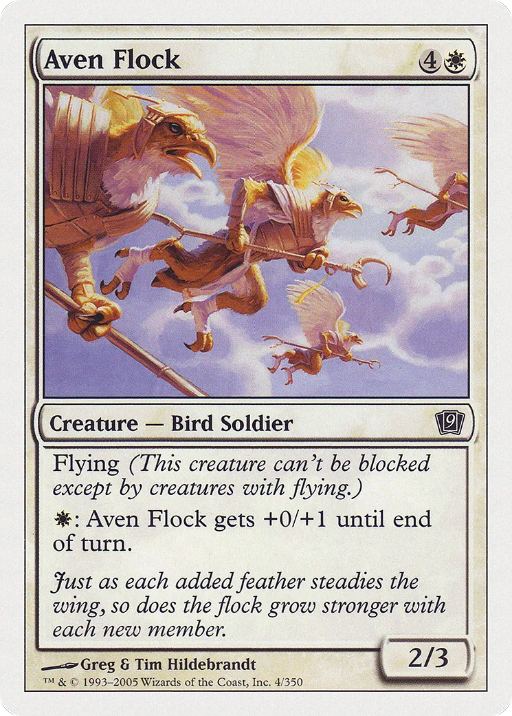 Aven Flock — Ninth Edition — Magic: The Gathering