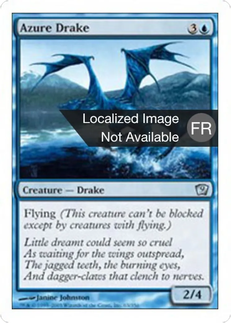 Drakôn d'azur — Ninth Edition — Magic: The Gathering