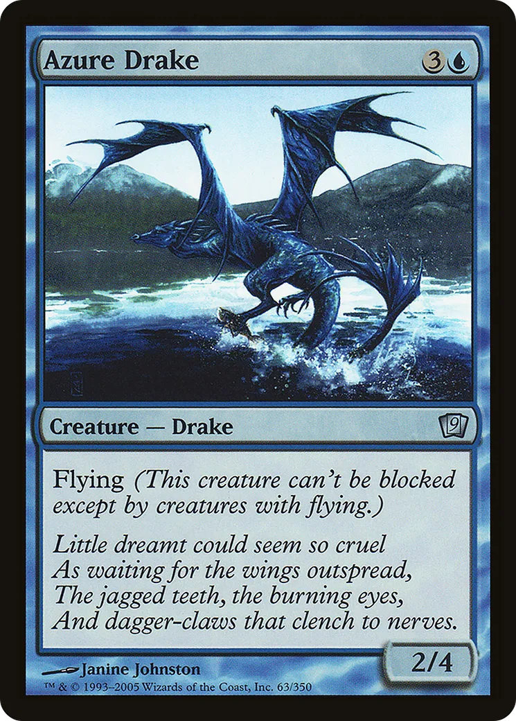Azure Drake — Ninth Edition — Magic: The Gathering