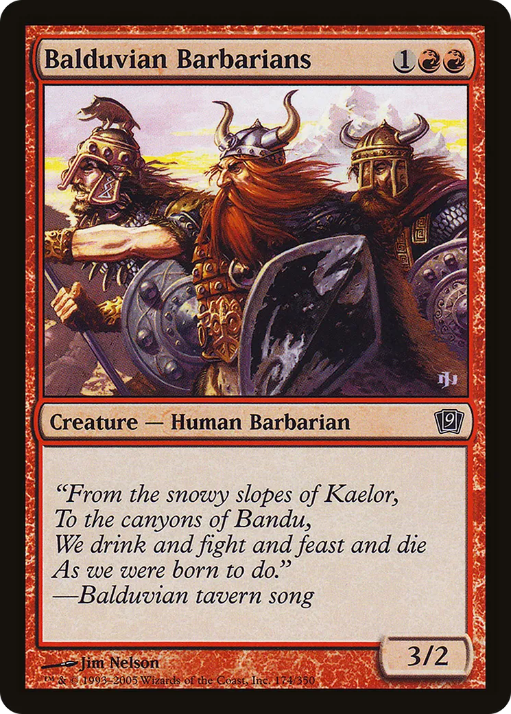 Balduvian Barbarians — Ninth Edition — Magic: The Gathering