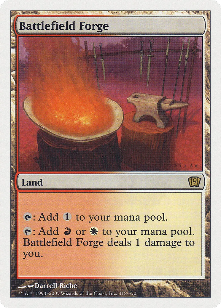 Battlefield Forge — Ninth Edition — Magic: The Gathering