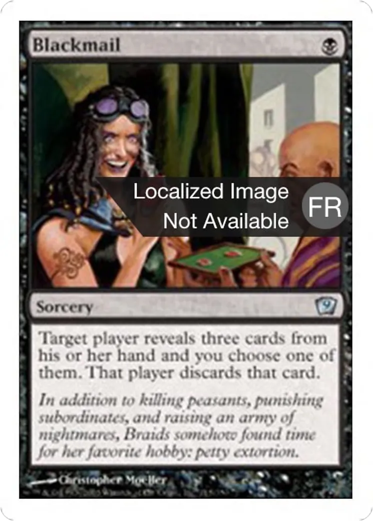Chantage — Ninth Edition — Magic: The Gathering