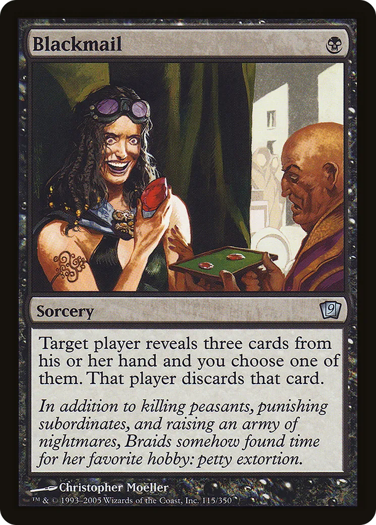 Blackmail — Ninth Edition — Magic: The Gathering