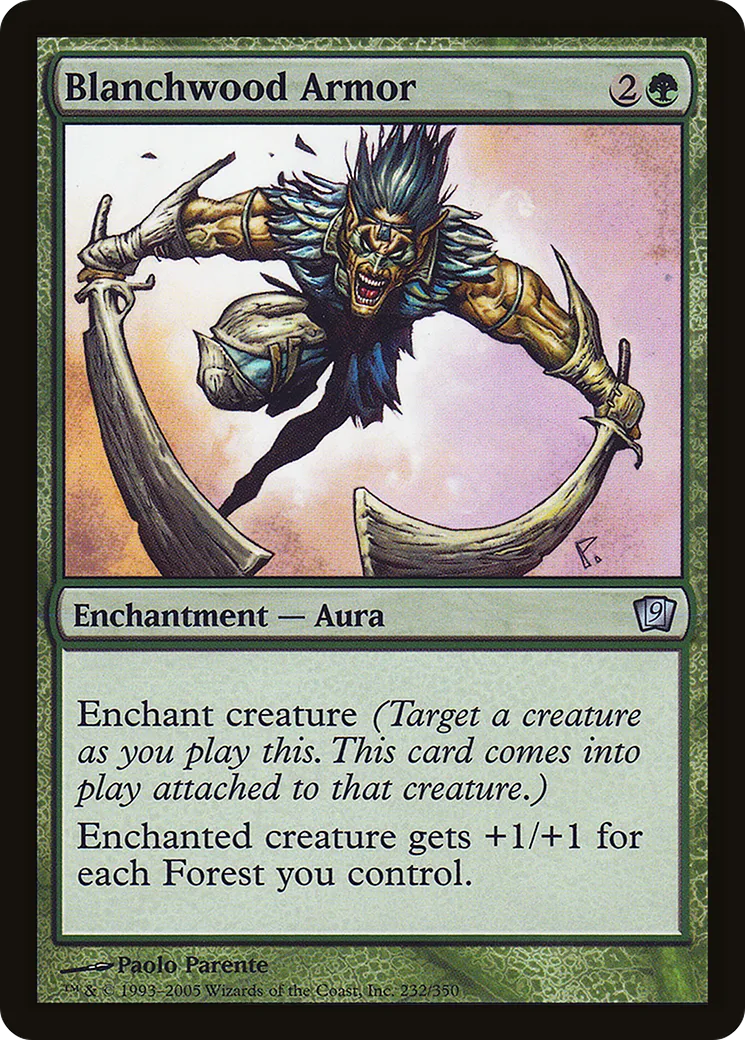 Armure de boisblanc — Ninth Edition — Magic: The Gathering