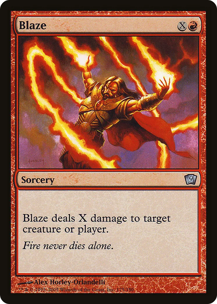 Blaze — Ninth Edition — Magic: The Gathering