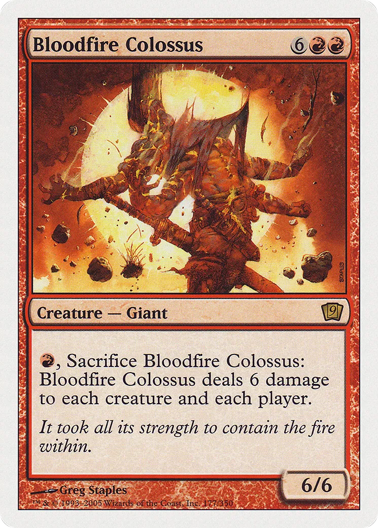 Bloodfire Colossus — Ninth Edition — Magic: The Gathering