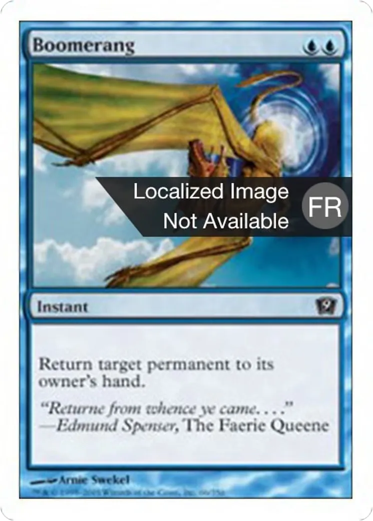 Boomerang — Ninth Edition — Magic: The Gathering
